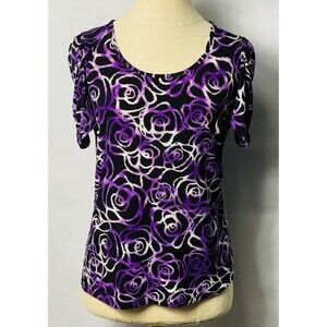 Carole Rose Women Purple Top Size S